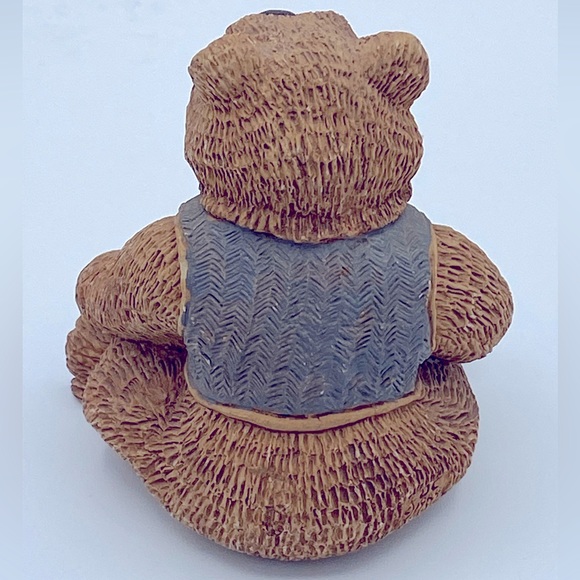 Vintage Retired Stone Critter Collection~”MrTeddy Bear”. 4” Tall And 3 1/2” Wide - Picture 2 of 7
